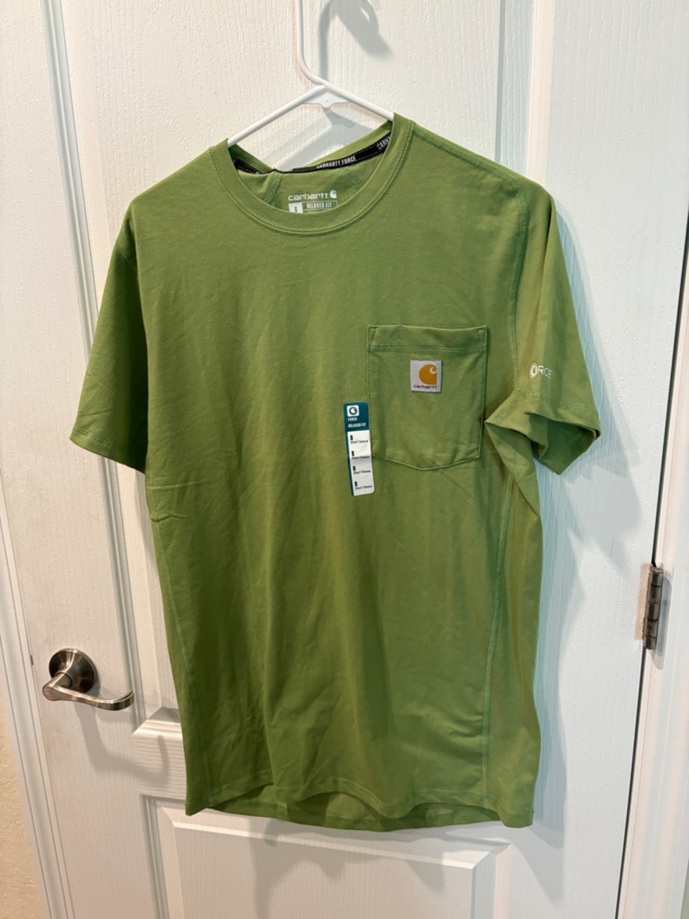 Carhartt Force Relaxed Fit Men’s Midweight Short-Sleeve Pocket T-Shirt Sz Small